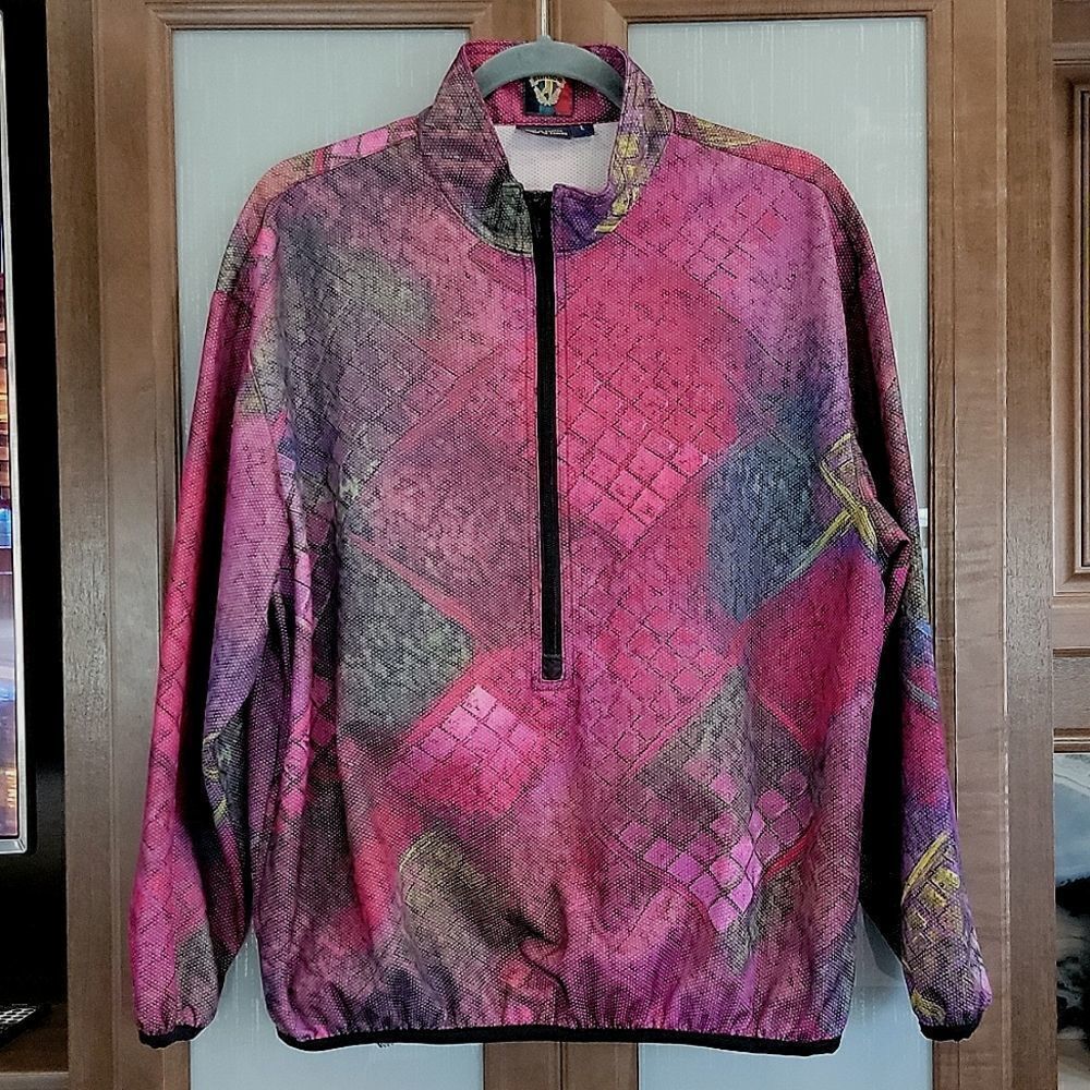 Sunice Vintage Pink Pullover Jacket - Size Large